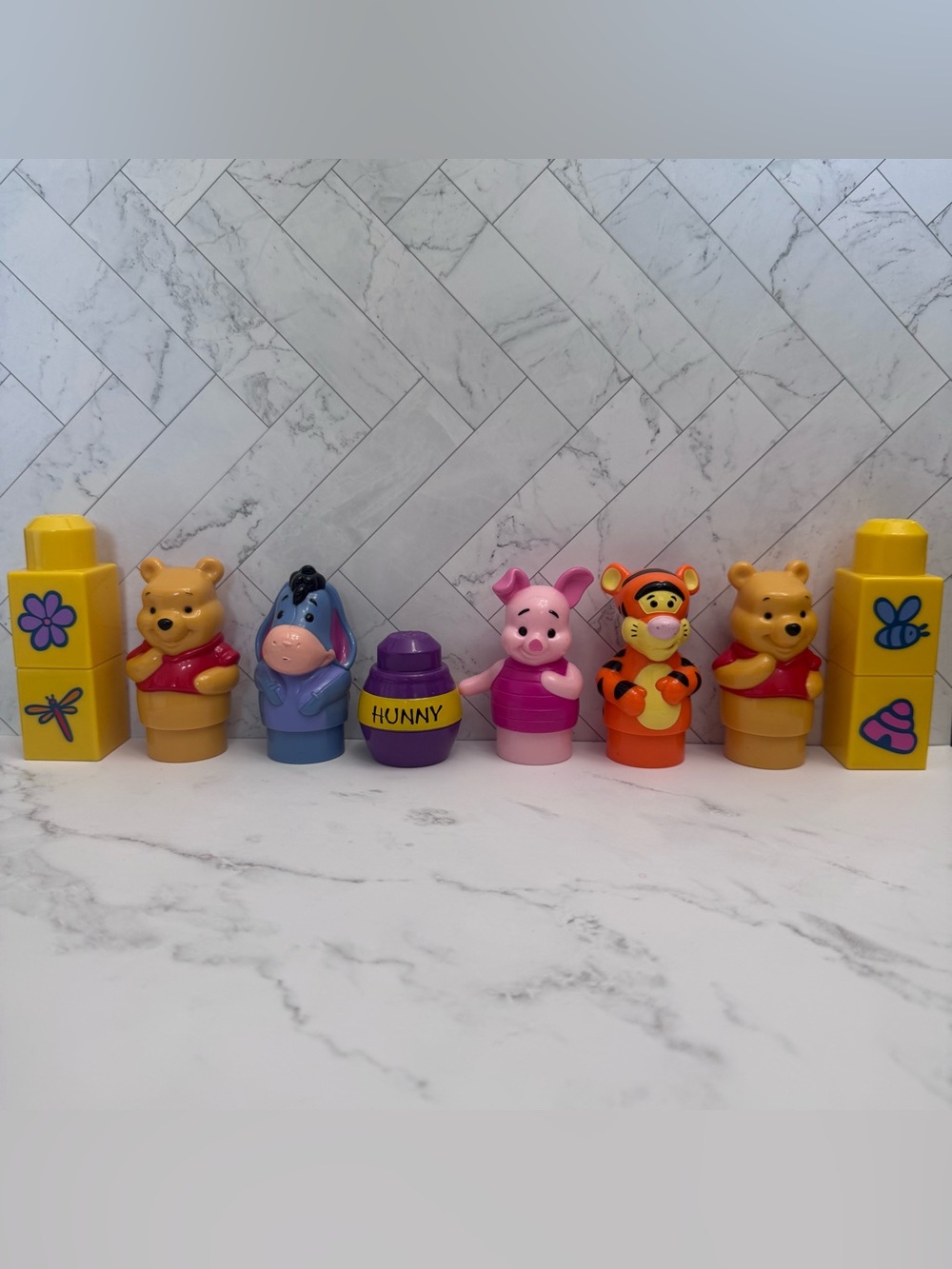 Mega Bloks Winnie The Pooh - 10 Piece Lot
